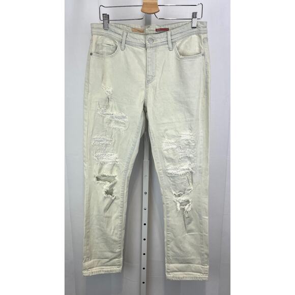 PILCRO Anthropologie Distressed Slim Boyfriend Jeans Light Wash Size 29 - Picture 1 of 9